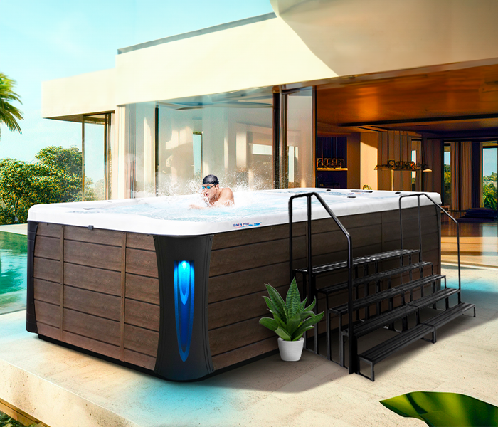 Calspas hot tub being used in a family setting - Fremont
